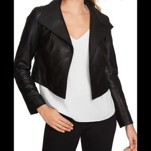 1. State Cropped Faux Leather Jacket Size Small